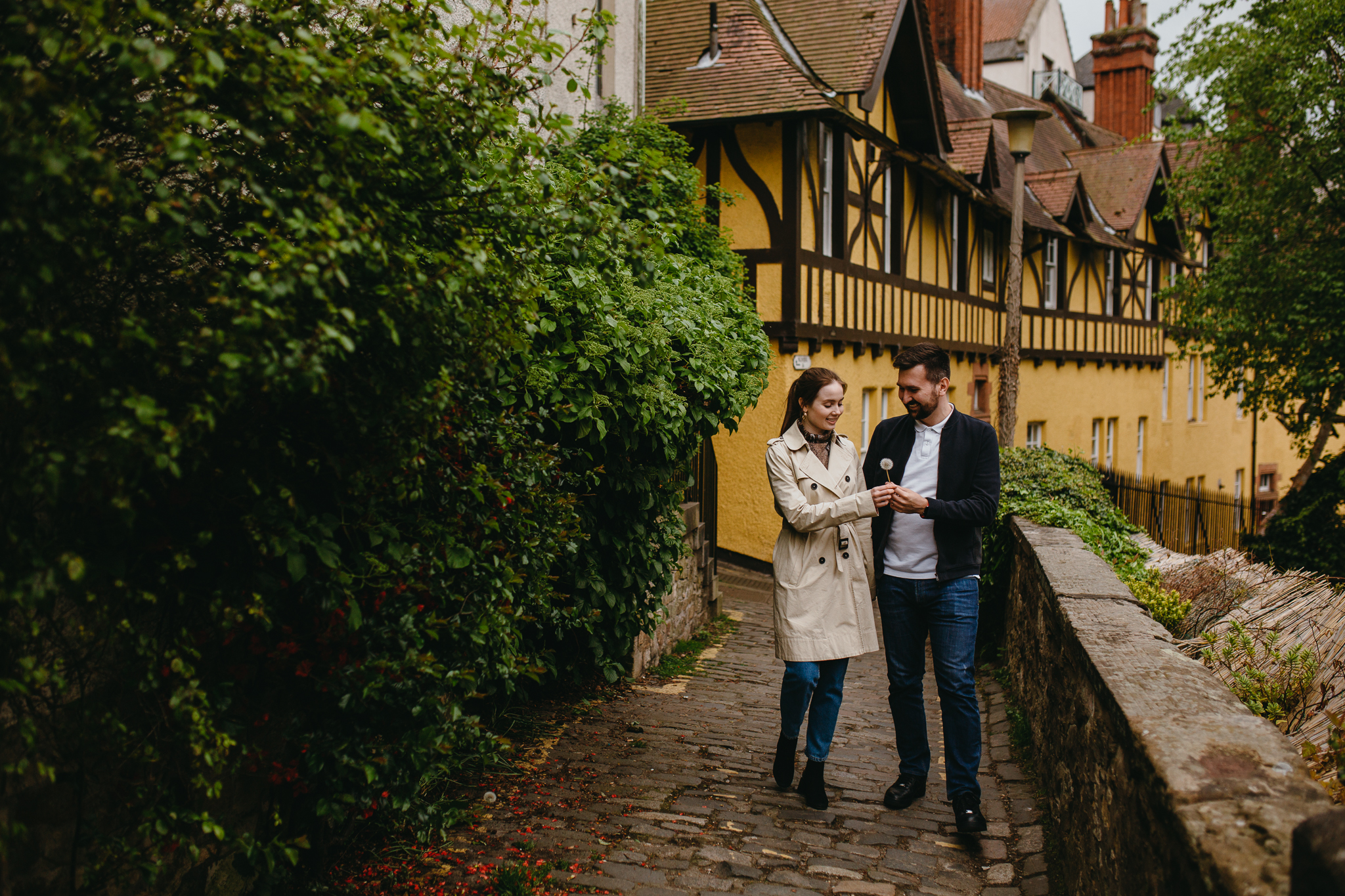 Edinburgh, Scotland Dean Village couples portraits