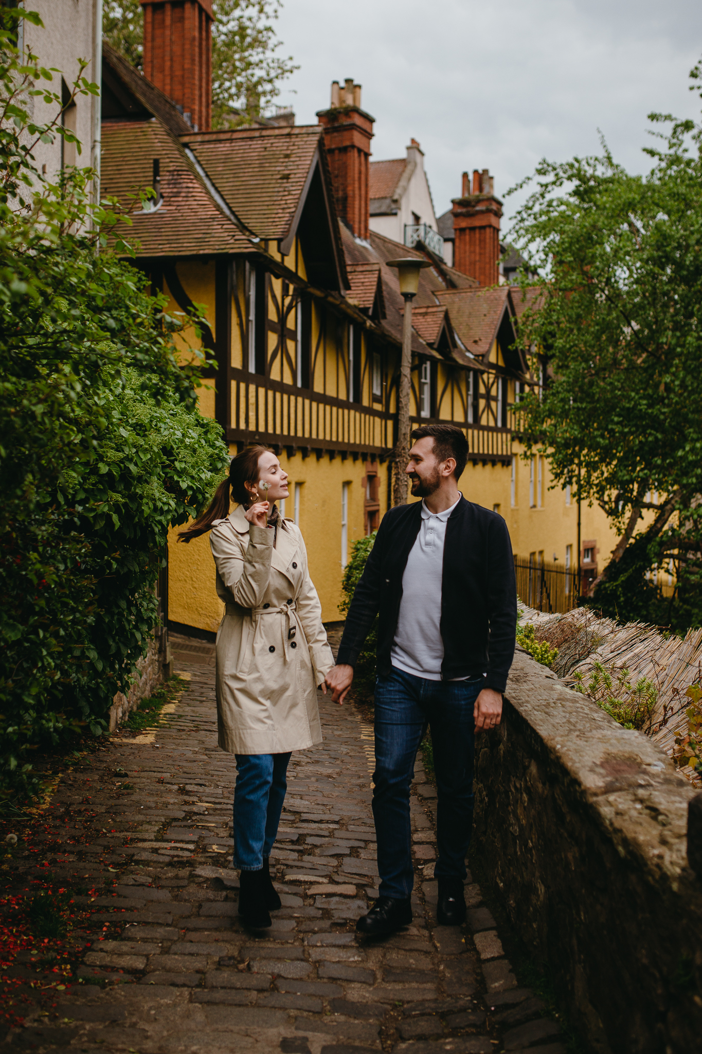 Edinburgh, Scotland Dean Village couples portraits