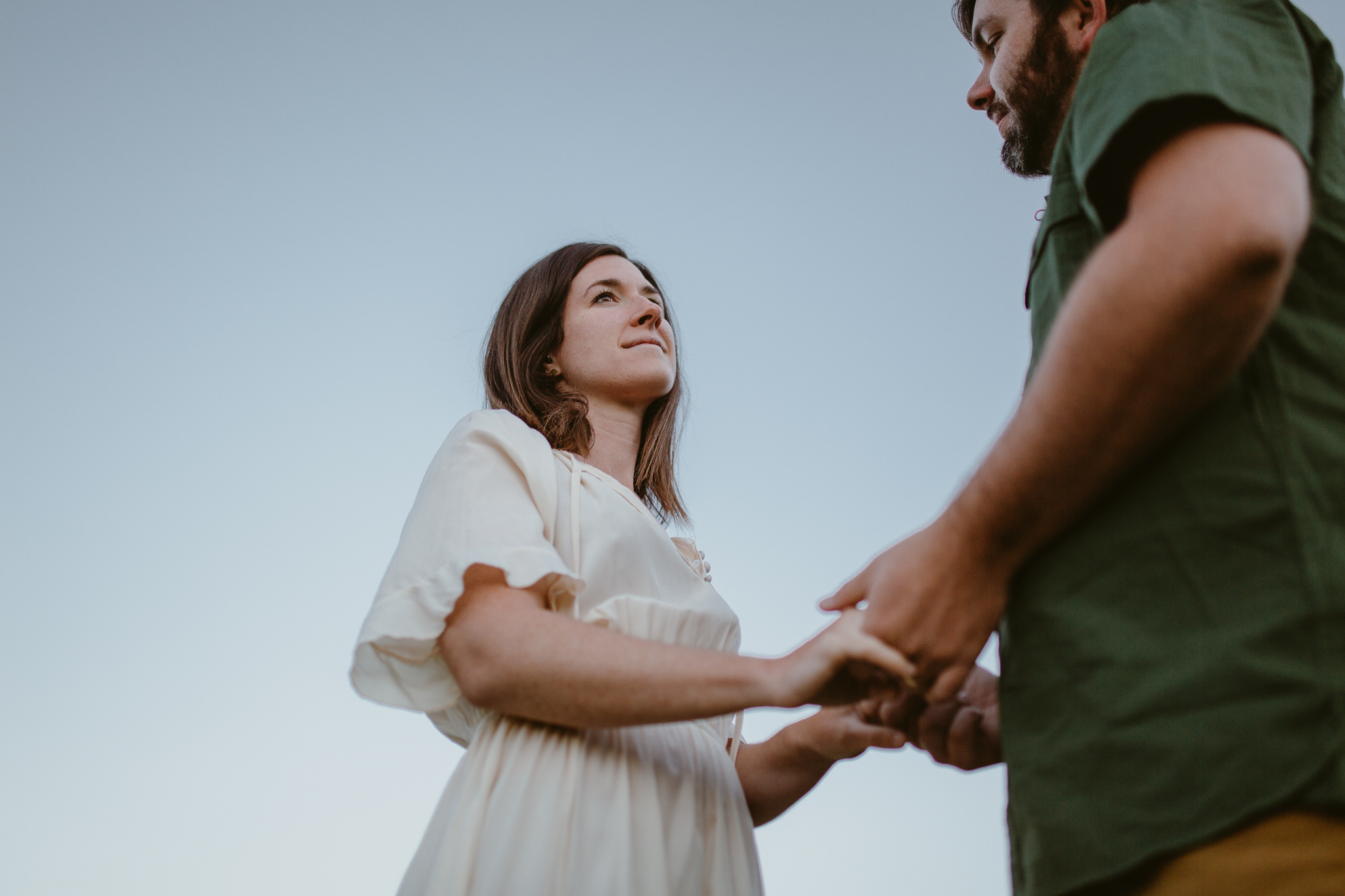 Crested Butte wildflowers engagement photos