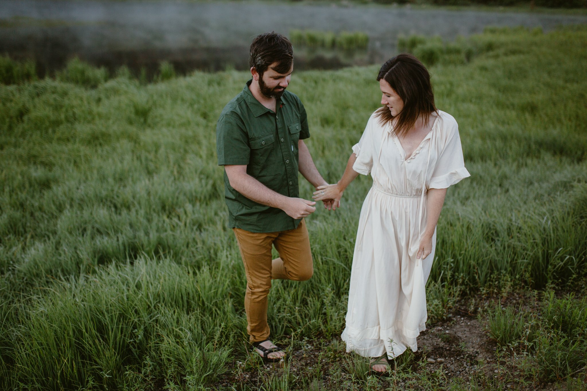 Crested Butte wildflowers engagement photos