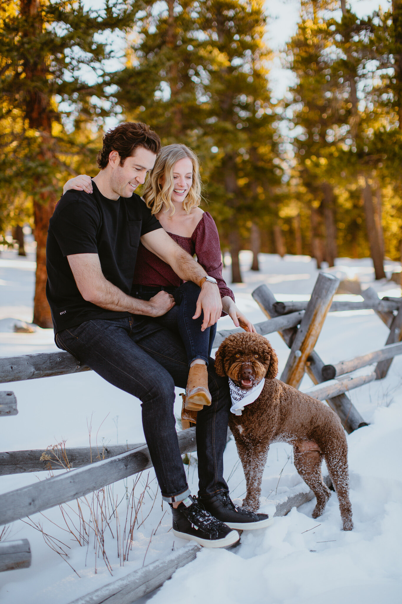 colorado mountains idaho springs engagement photos