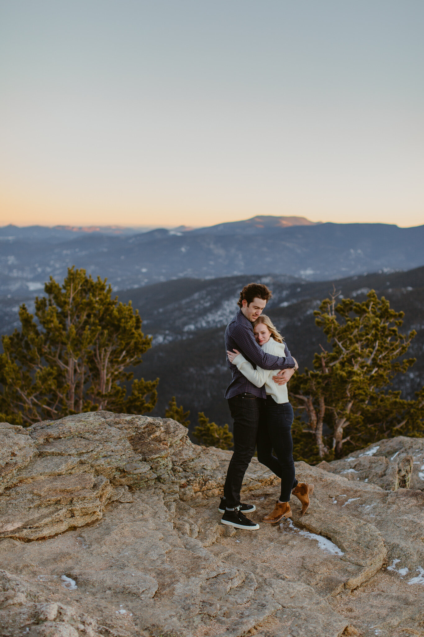 colorado mountains idaho springs engagement photos