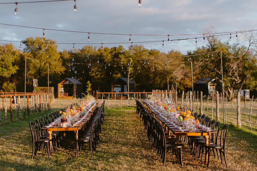 rancho moonrise wedding outdoor tables