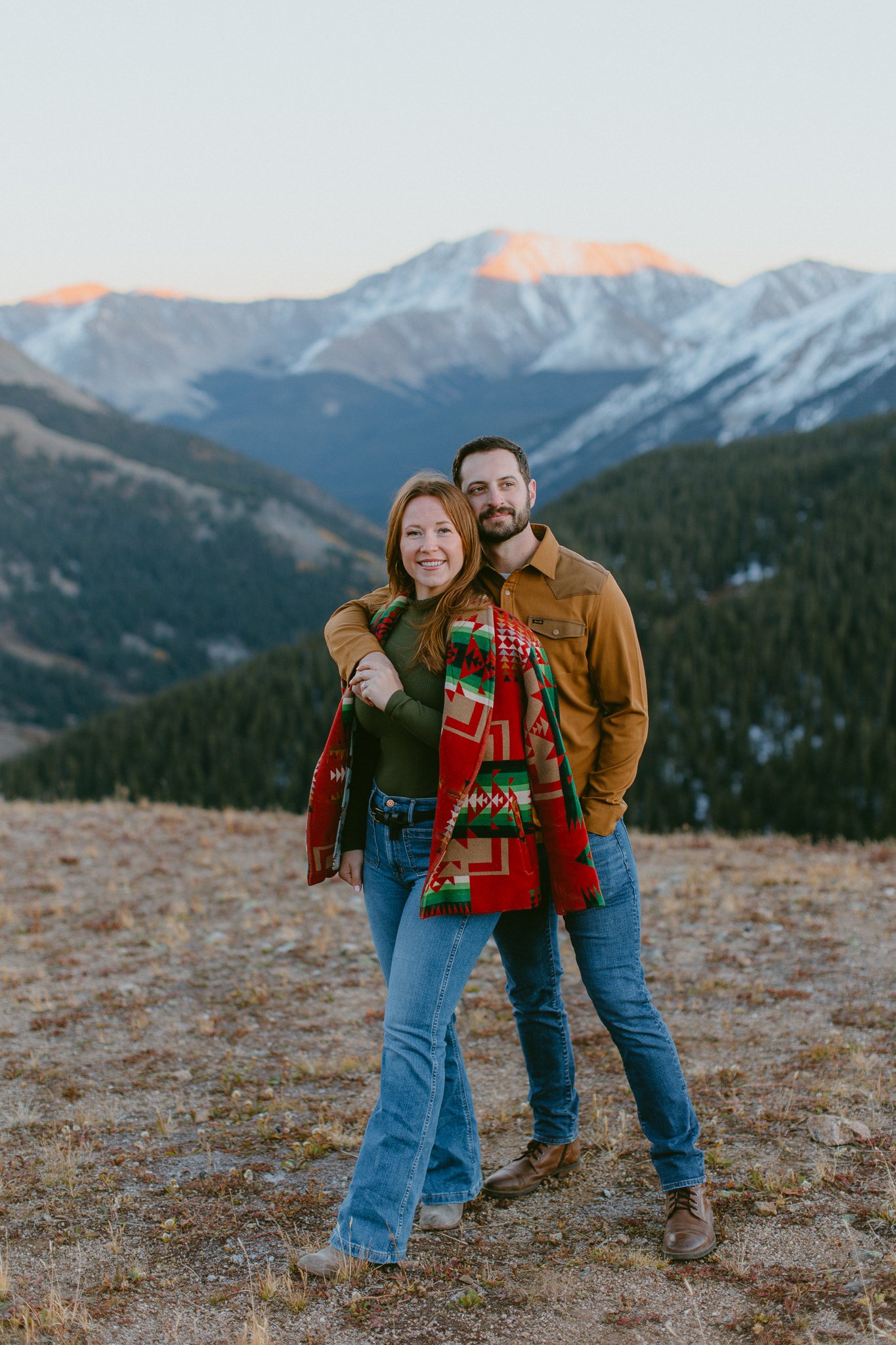 mountain pass engagement photos