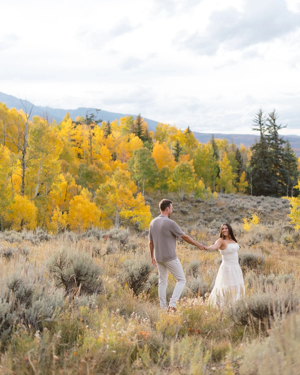 sachin and babi light blue dress Yellow Engagement Dresses