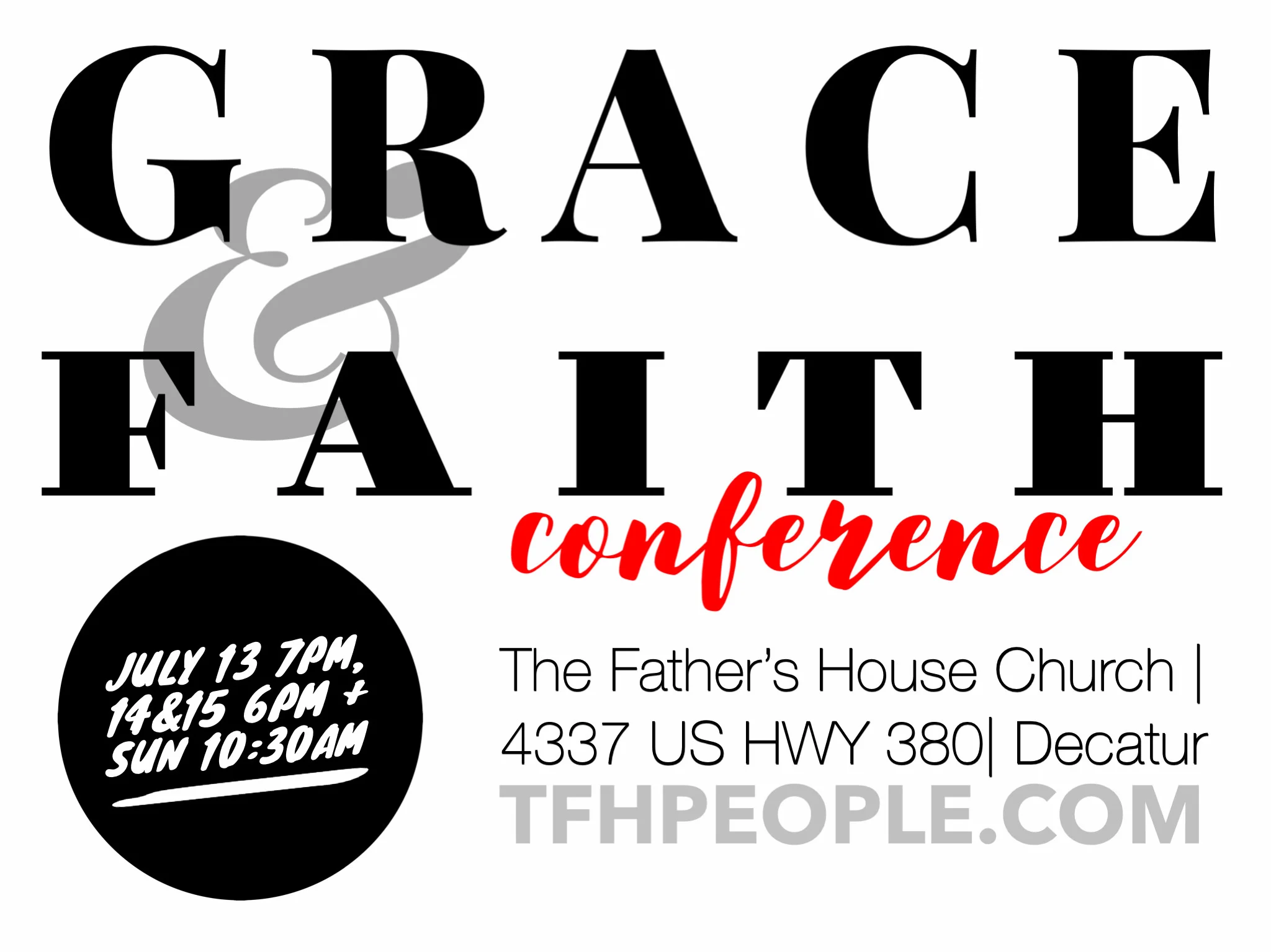 Grace & Faith Conference Day 3 Morning