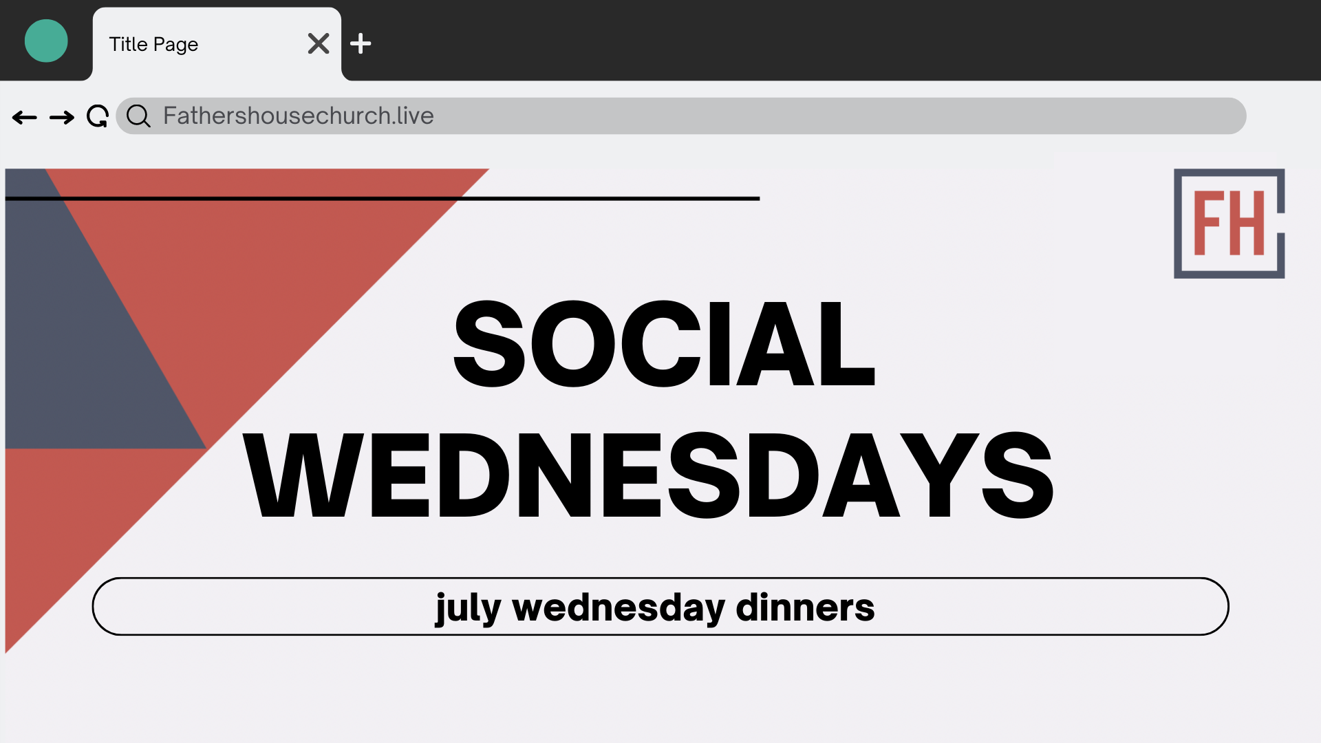 Social Wednesdays!