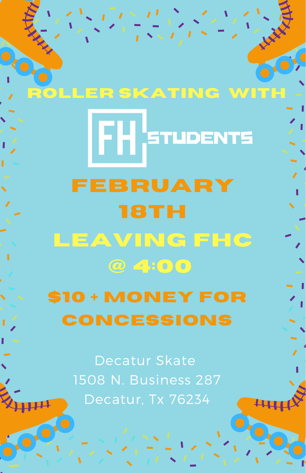 FHC Students Decatur Skate Event