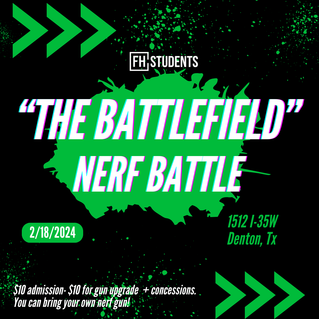 Nerf Battlefield with FHC Students
