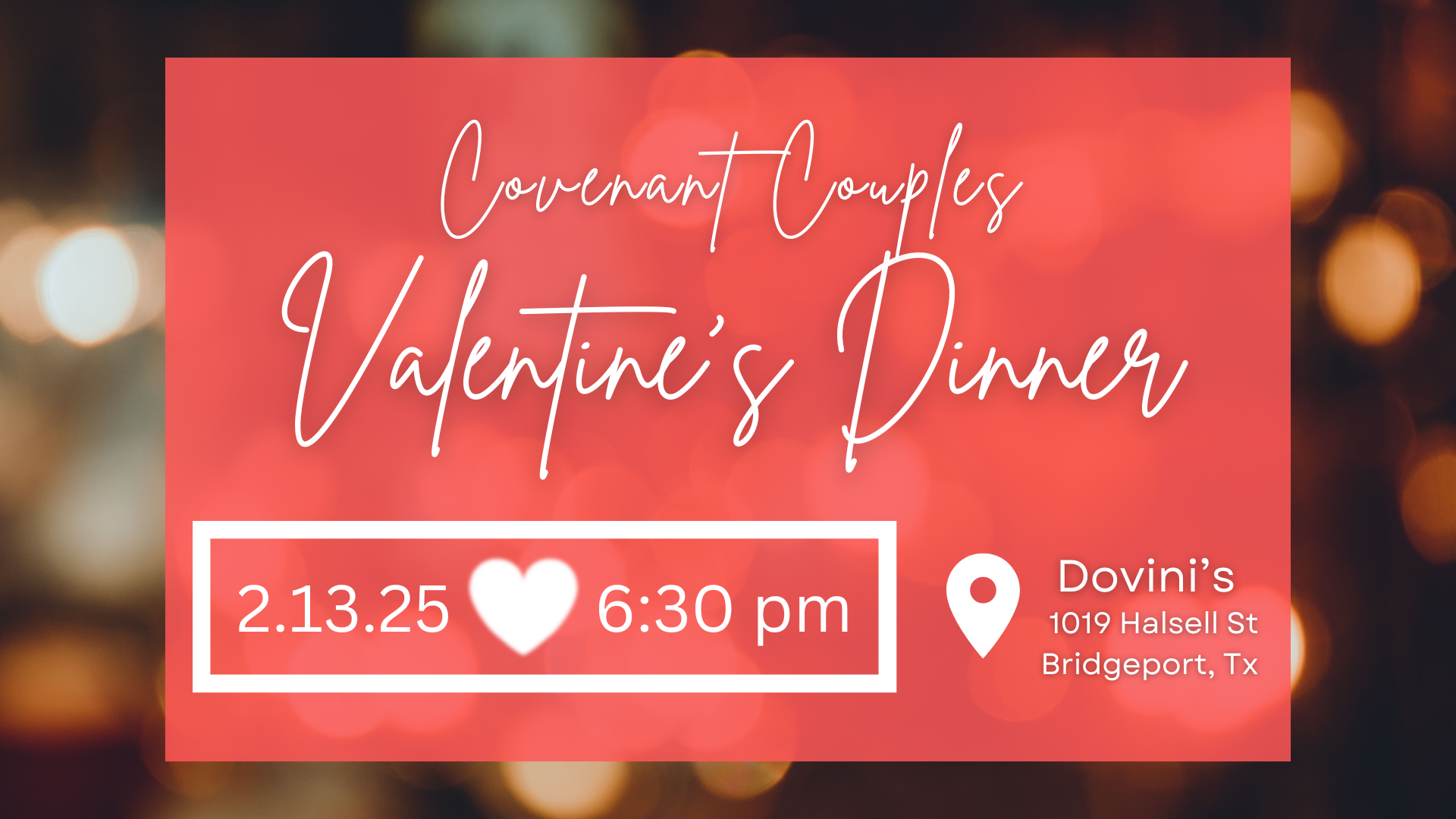 Covenant Couples Valentine's Dinner