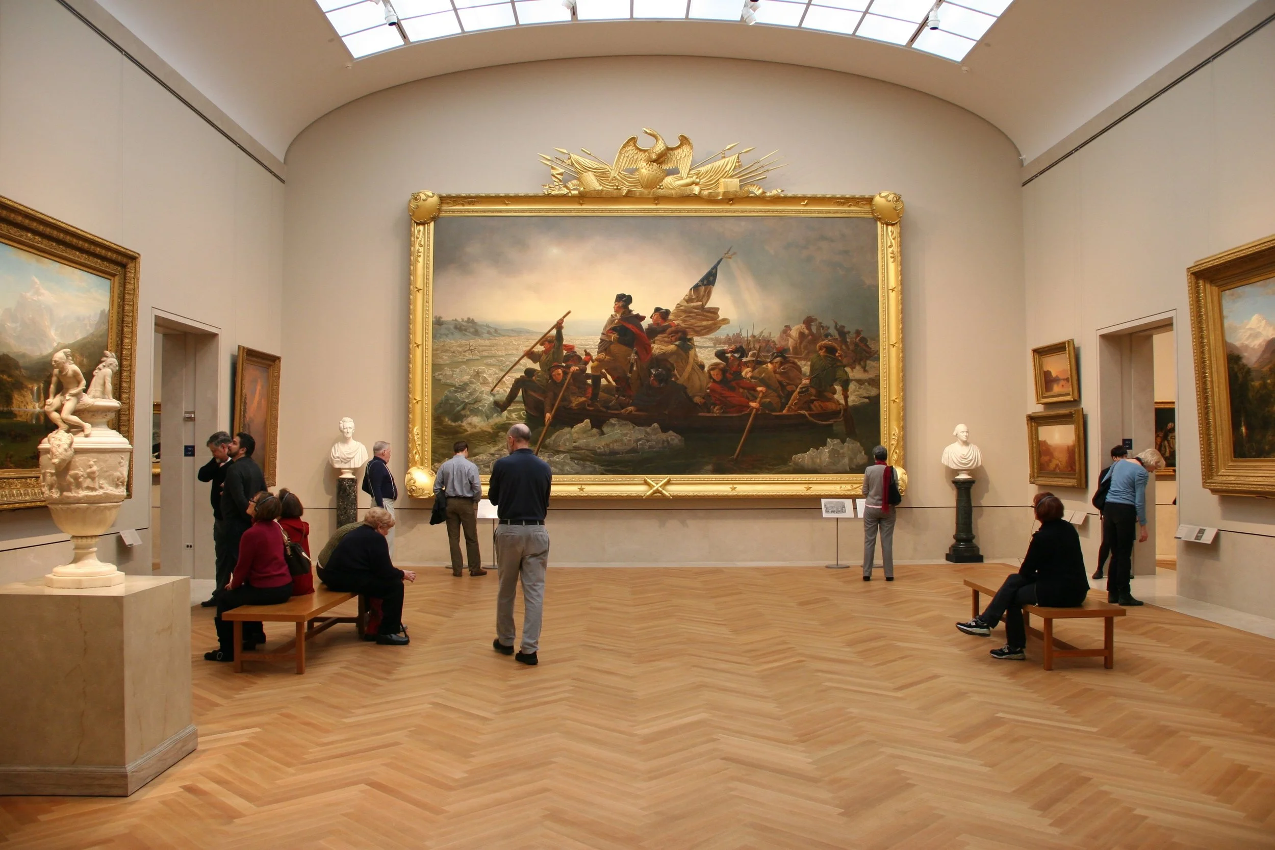 The Grand Gallery in the American Wing Paintings Galleries