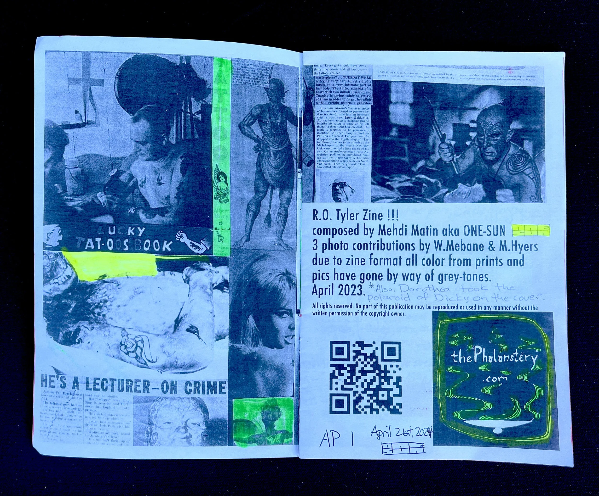 アート・デザイン・音楽 VISIOPHILE ISSUE ONE/FIRST EDITION ZINE The 
