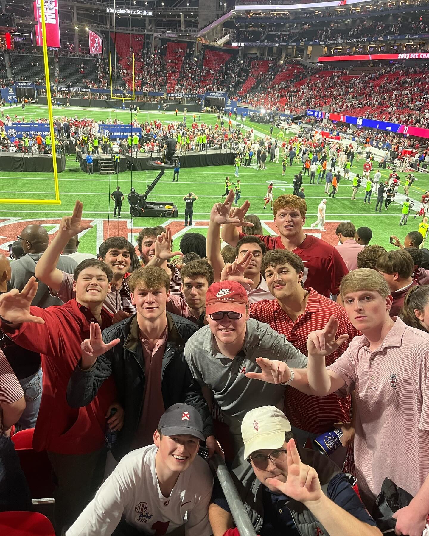 Our brothers had an amazing time at the SEC Championship Game in Atlanta this weekend. Onto the next. #LANK #beatgeorgia #jobnotfinished