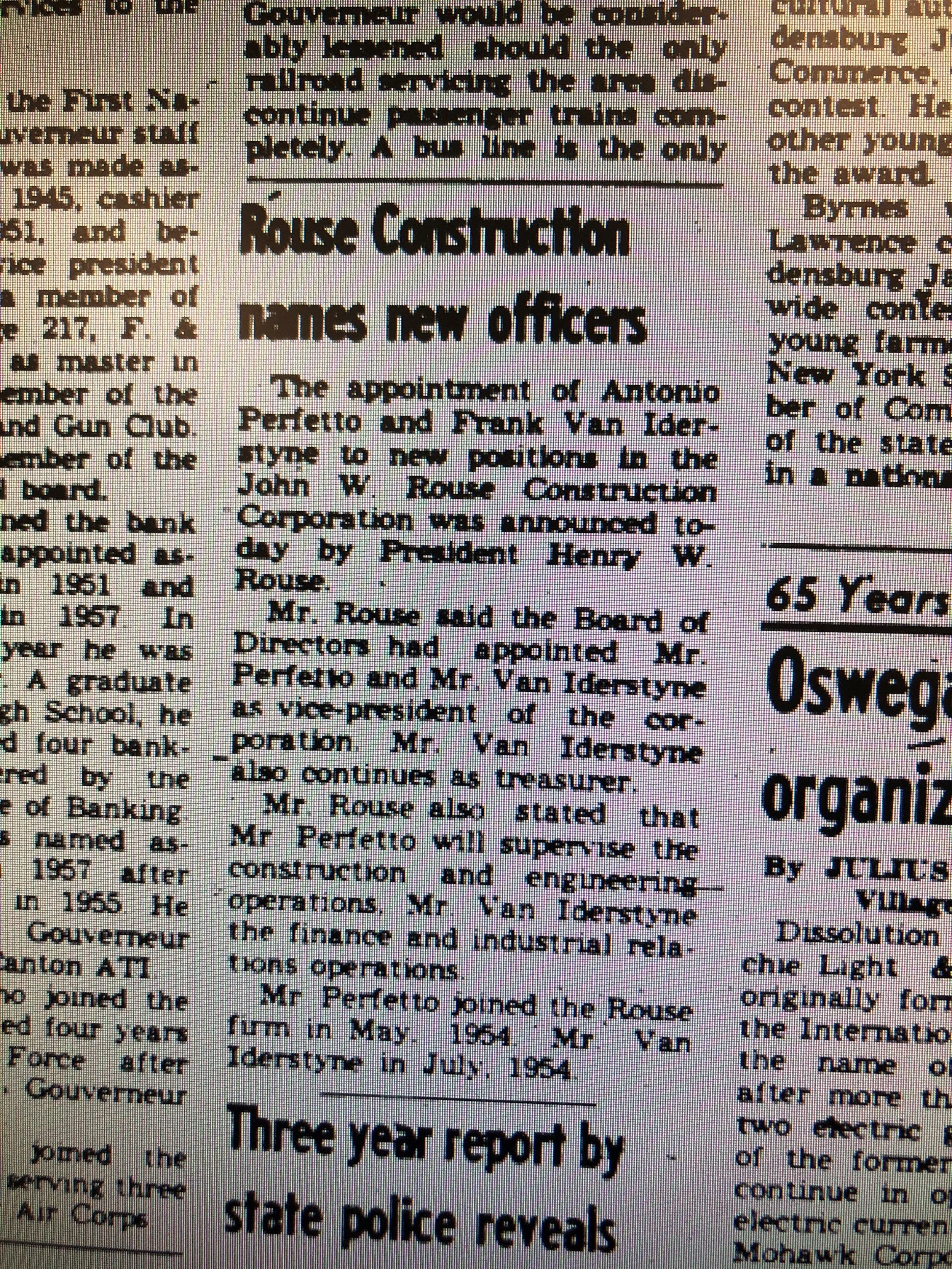Corporate History — Rouse Construction