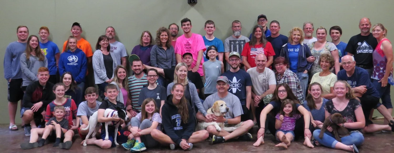 Our army of volunteers from our Memorial Day Work Weekend in May 2018