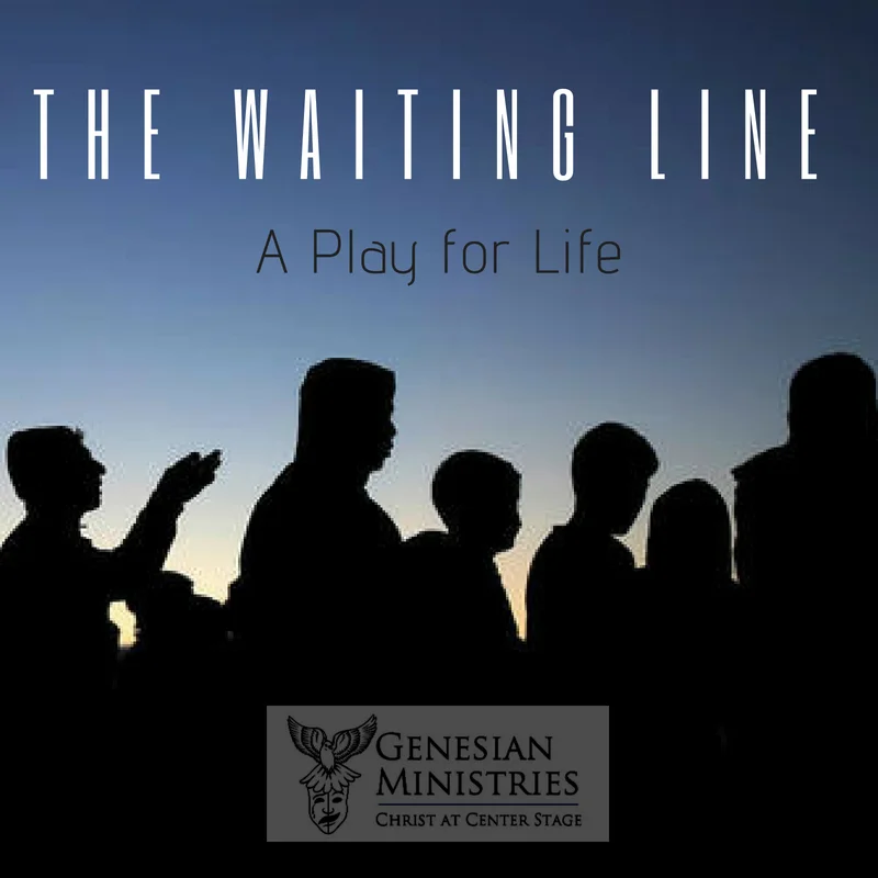 Three people find themselves in a line. How they got there, they do not know. This thirty minute play is a unique look at issues regarding abortion, euthanasia, and life issues in general. Ideal as a catalyst for difficult conversations on hot button issues, The Waiting Line , is a humorous, intense, gripping drama. Ages 14 and up suggested (due to mature content).