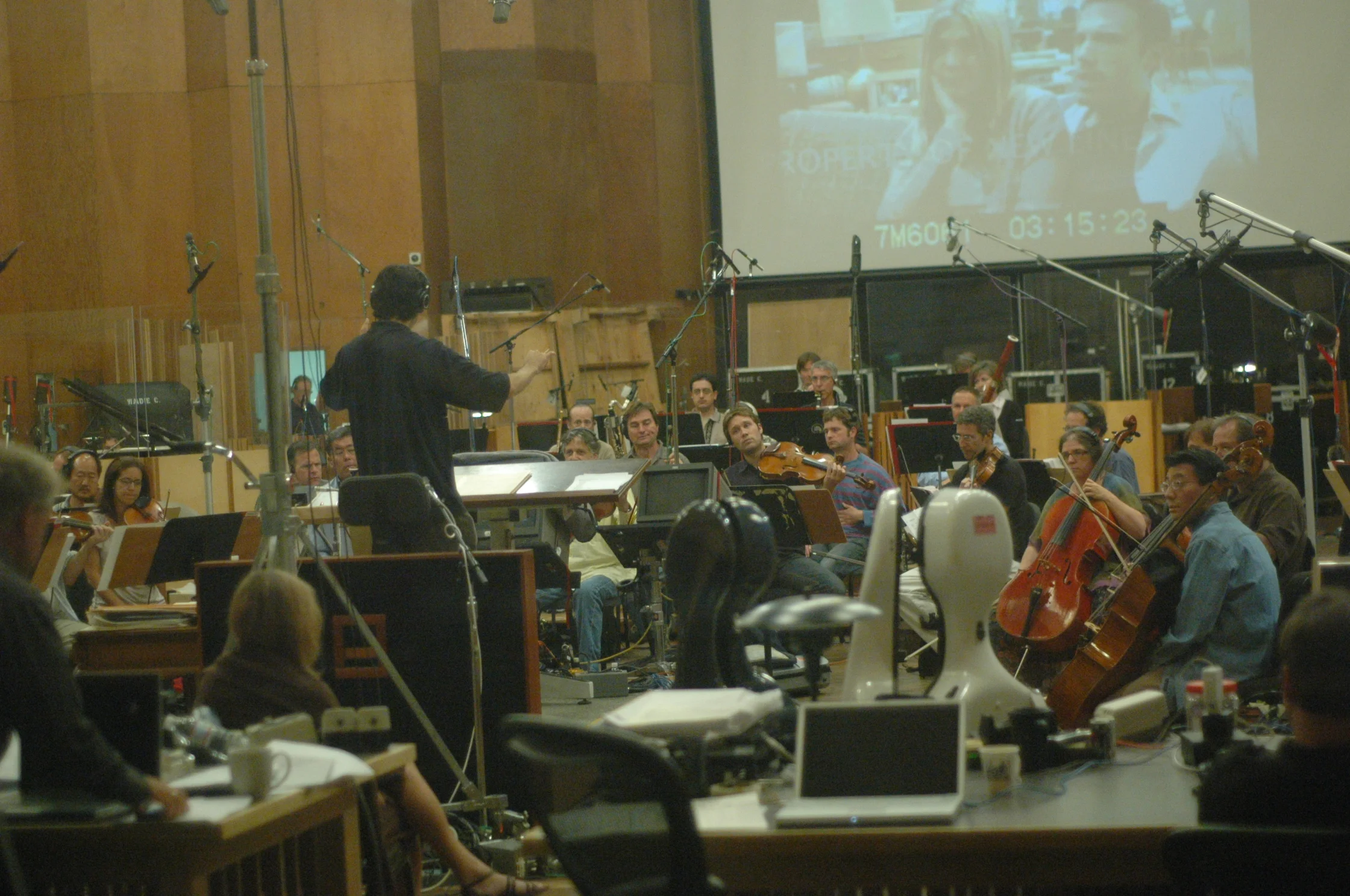 He's Just Not That Into You recording session at the Newman Scoring Stage, 20th Century Fox