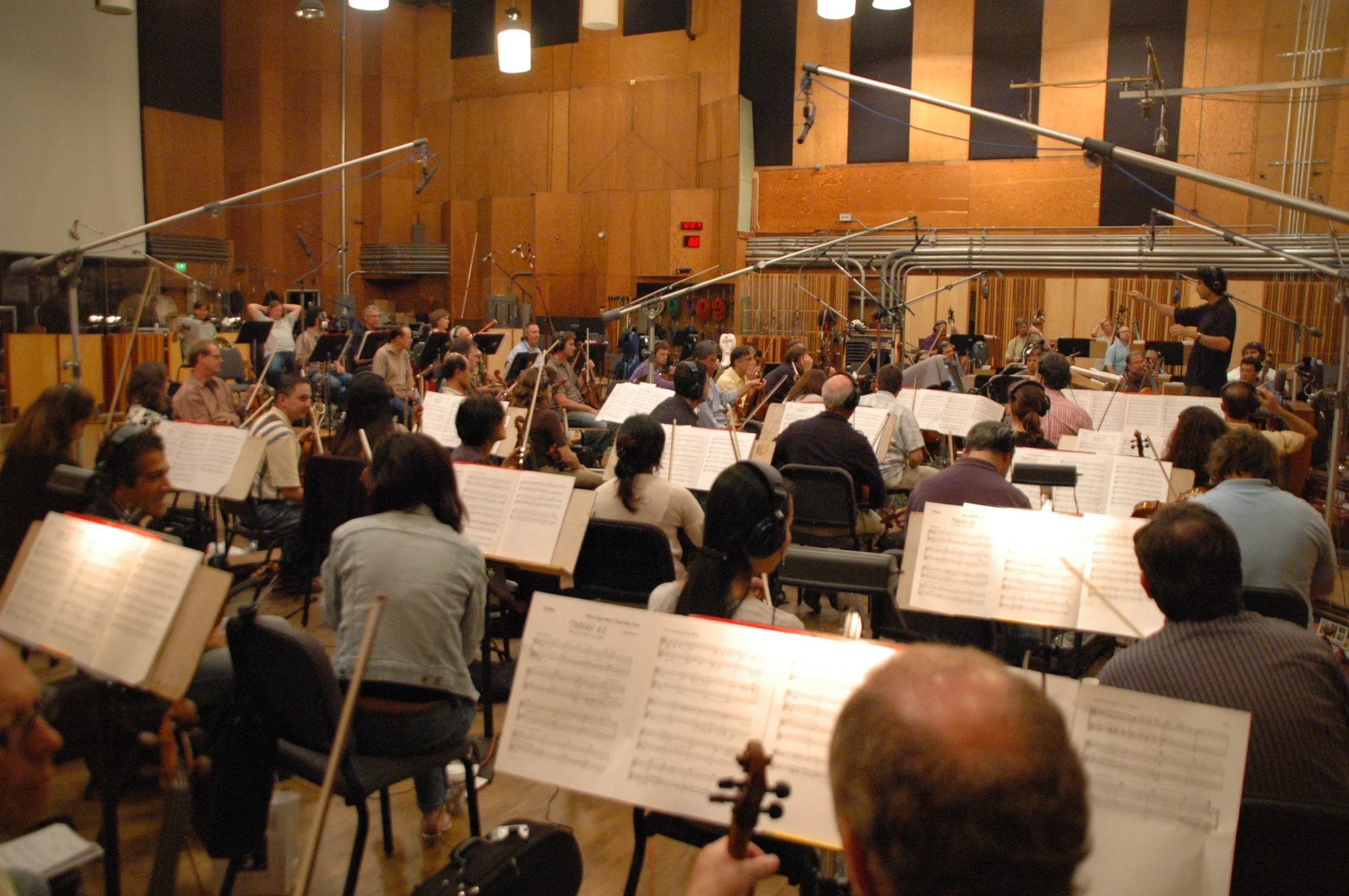 He's Just Not That Into You, recording session at the Newman Scoring Stage, 20th Century Fox