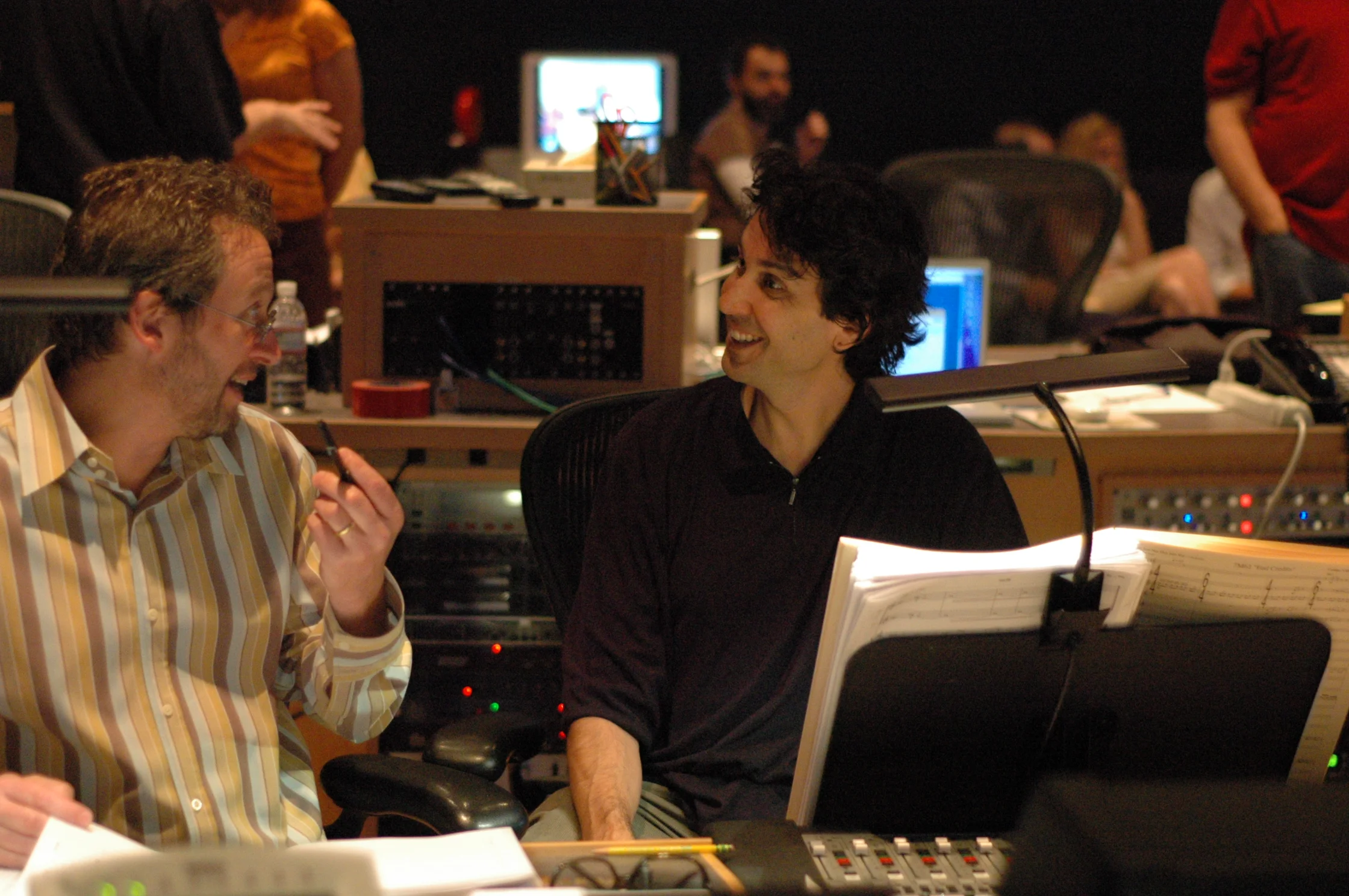with Ken Kwapis He's Just Not That Into You recording session