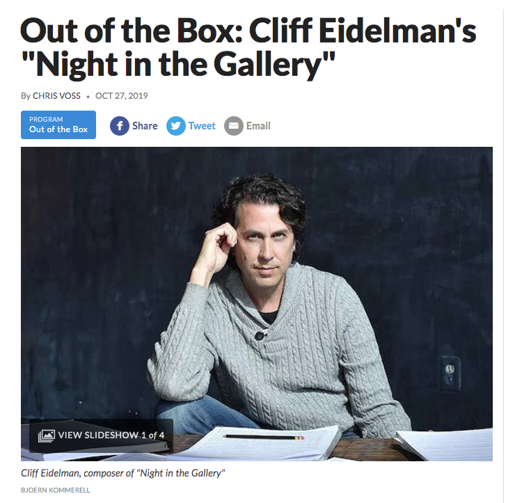 Out of the Box: Cliff Eidelman's "Night in the Gallery"