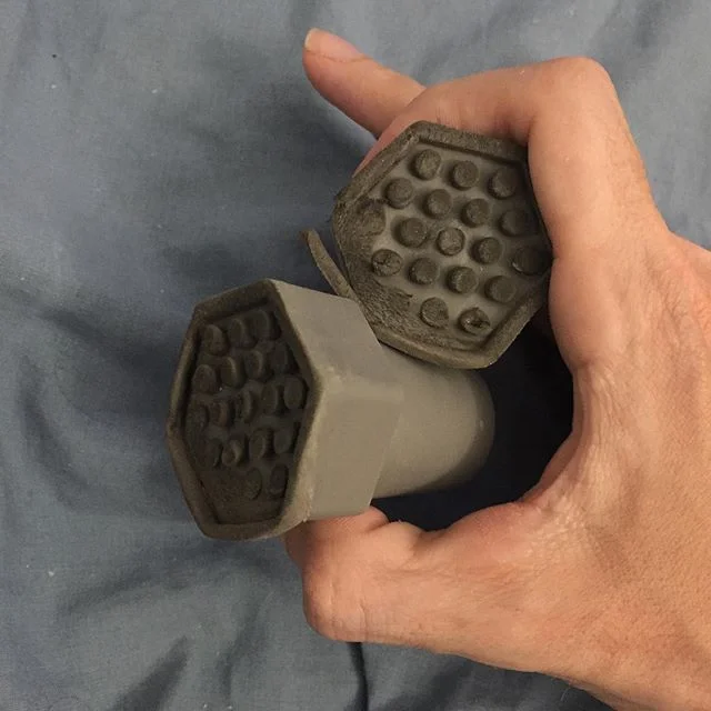 I only have this crutch tips for two weeks not only did I beat the shit out of them but the Florida heat did too causing me to slip on different surfaces scare I just swapped out to a different set that should last longer