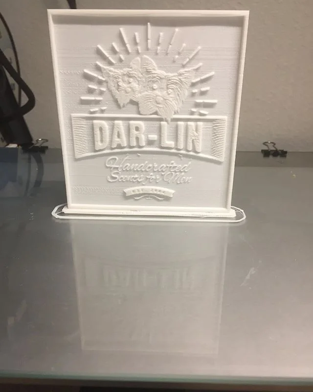 My girlfriend wanted me to come up with something for a friends company that he is getting off the ground it’s been five years in the making this is just a prototype mock up idea of their company logo The print isn’t perfect tinkering is the world of 3-D printing and making #openmindindustries #openmindindustries3dprintingservices