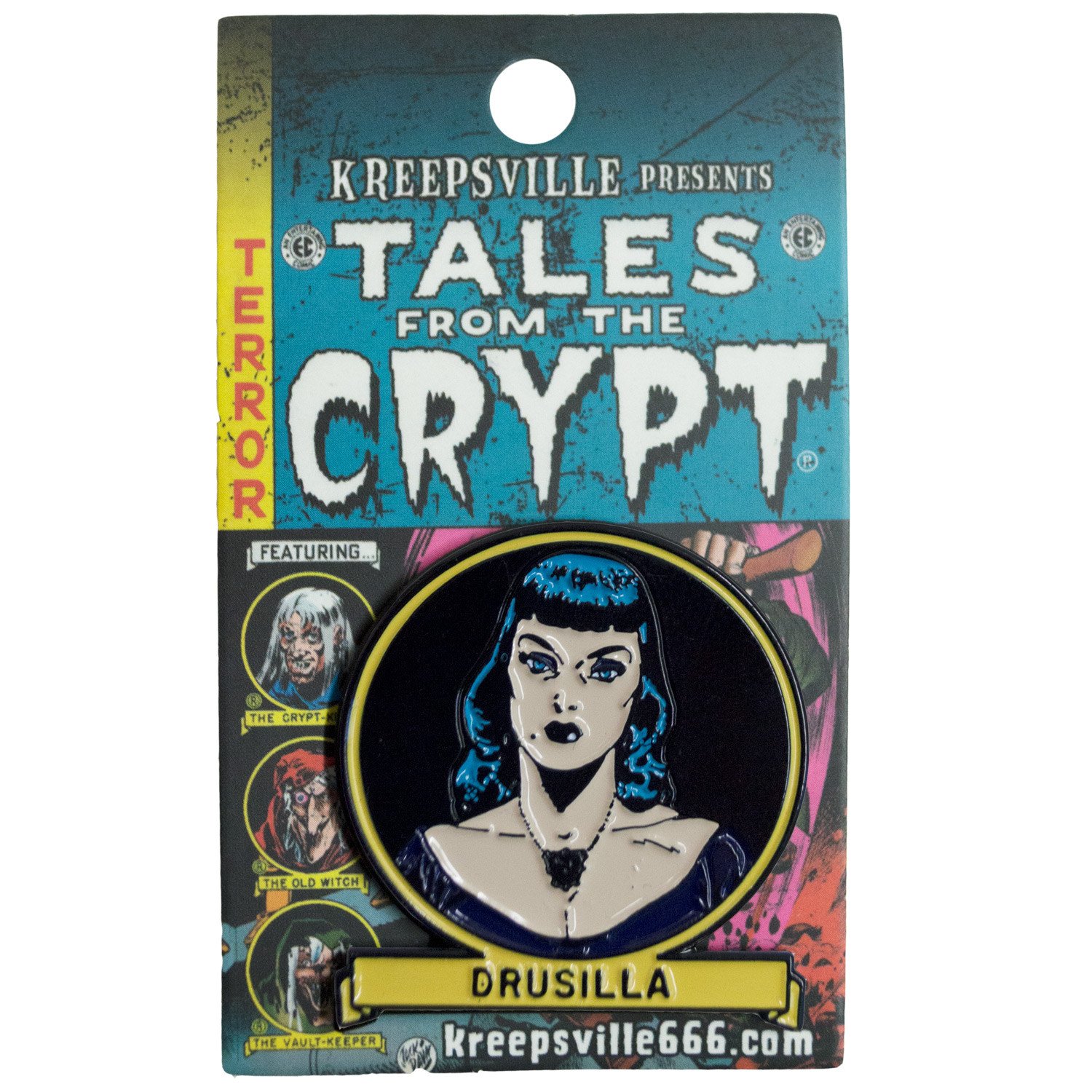 Tales From The Crypt Drusilla Enamel Pin Badge