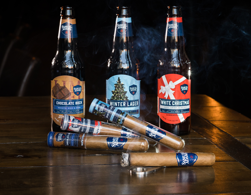 Limited-edition beer-seasoned cigars.