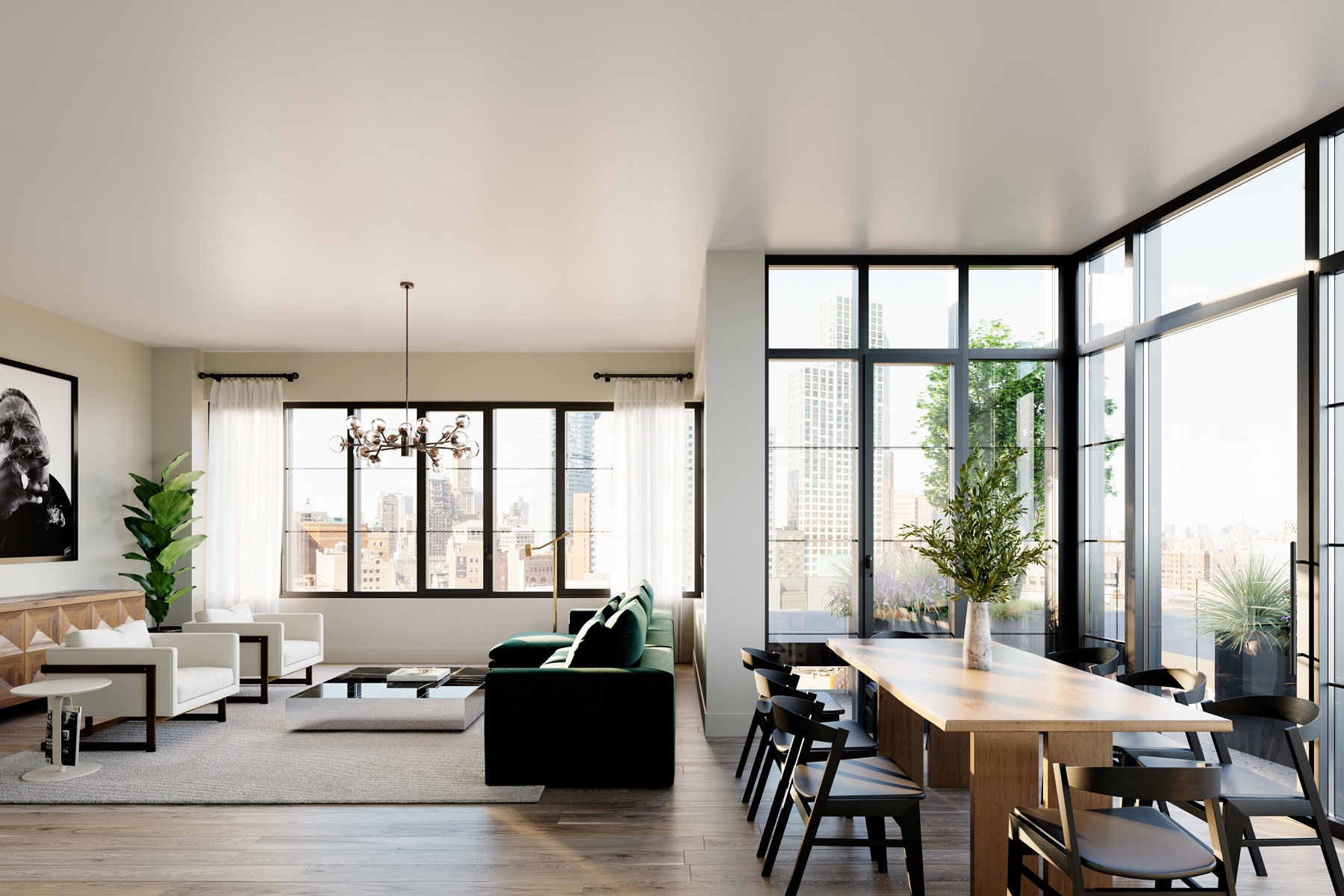 1 Flatbush Living Room