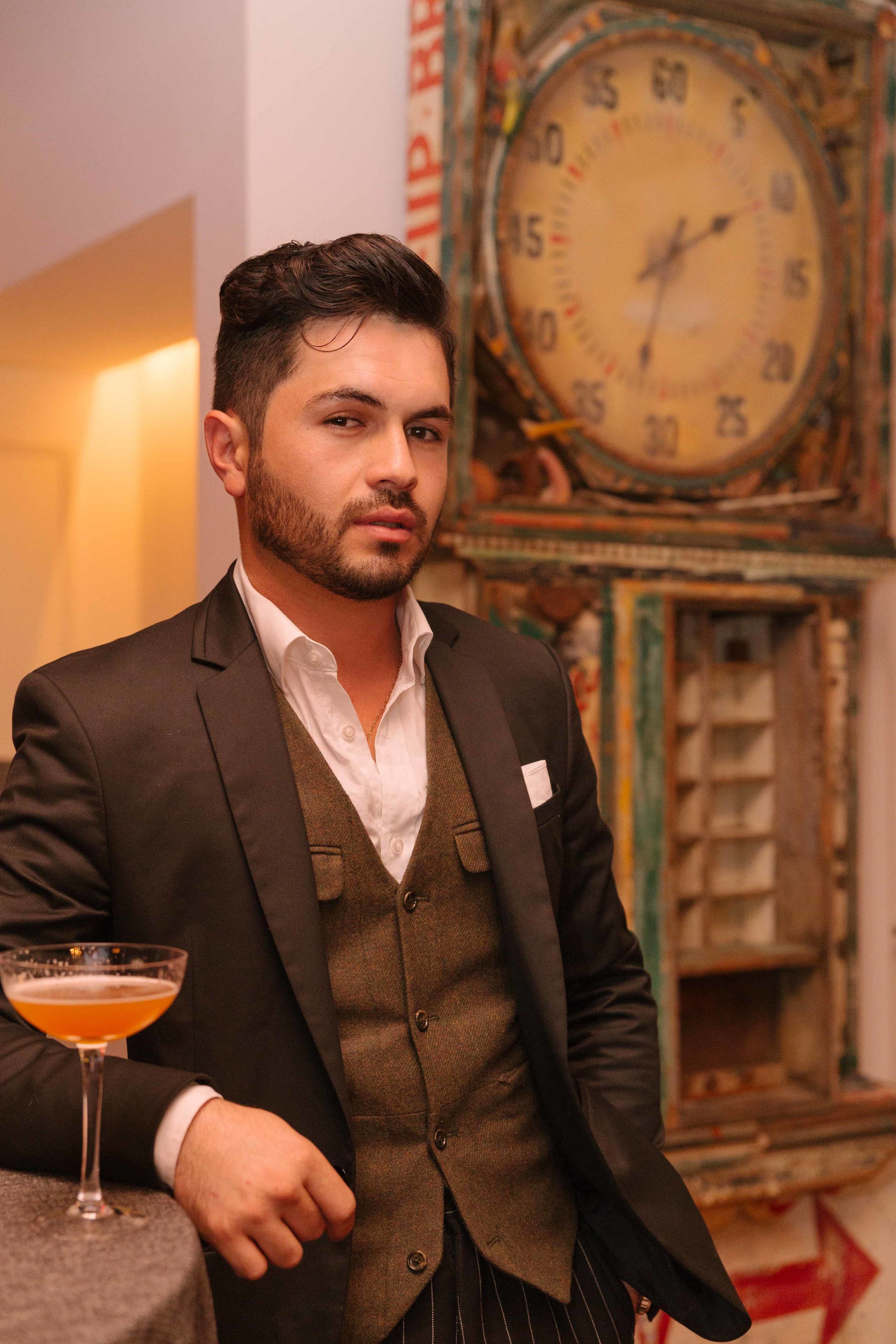 Martin Salomon at the NYC D’USSE RE-MIXER at the McIntosh Townhouse