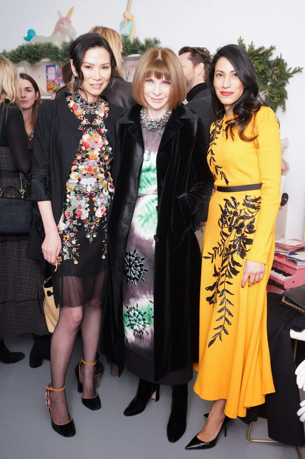 Wendi Murdoch, Anna Wintour, and Huma Abedi