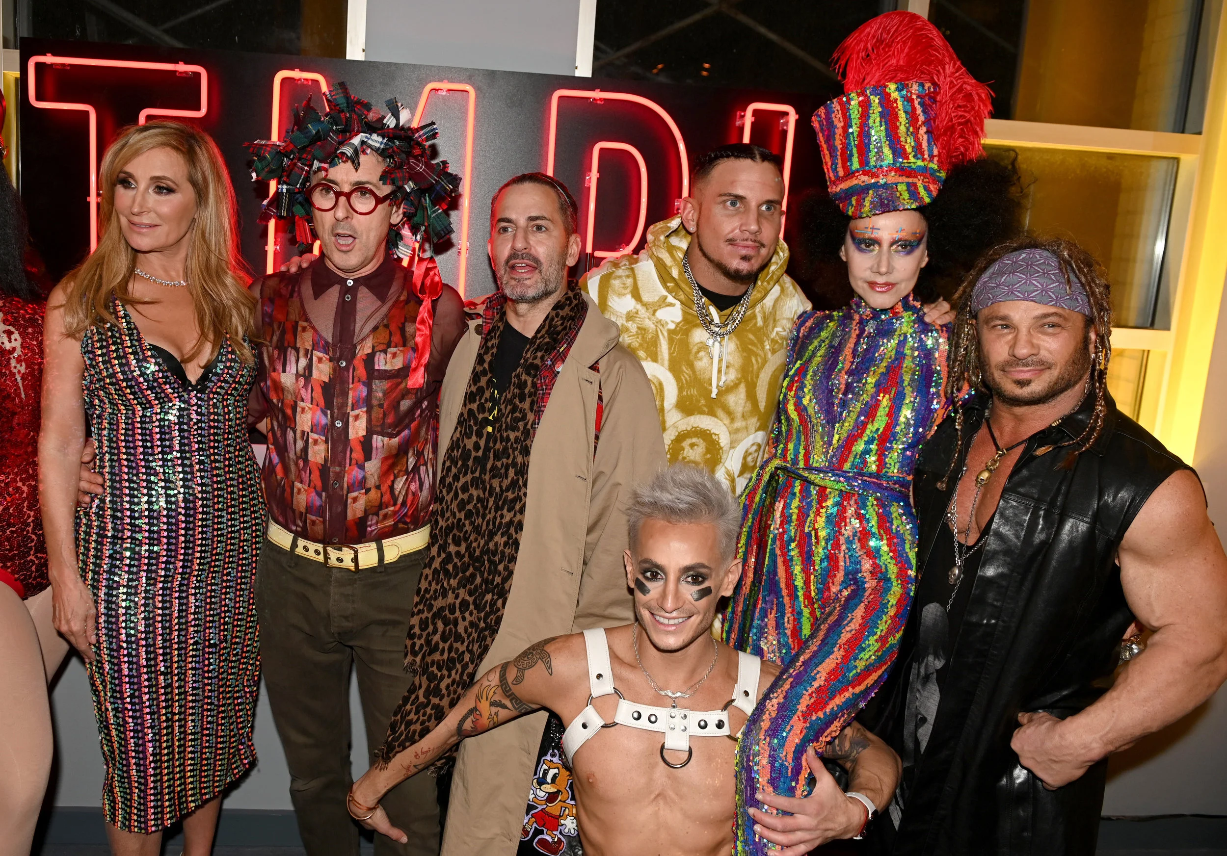 Sonja Morgan, Alan Cumming, Marc Jacobs, Char Defrancesco, Frankie Grande, Susanne Bartsch and David Bartonattend the grand opening of TMPL West Village while celebrating David Barton and Susanne Bartsch’s Annual Toy Drive event