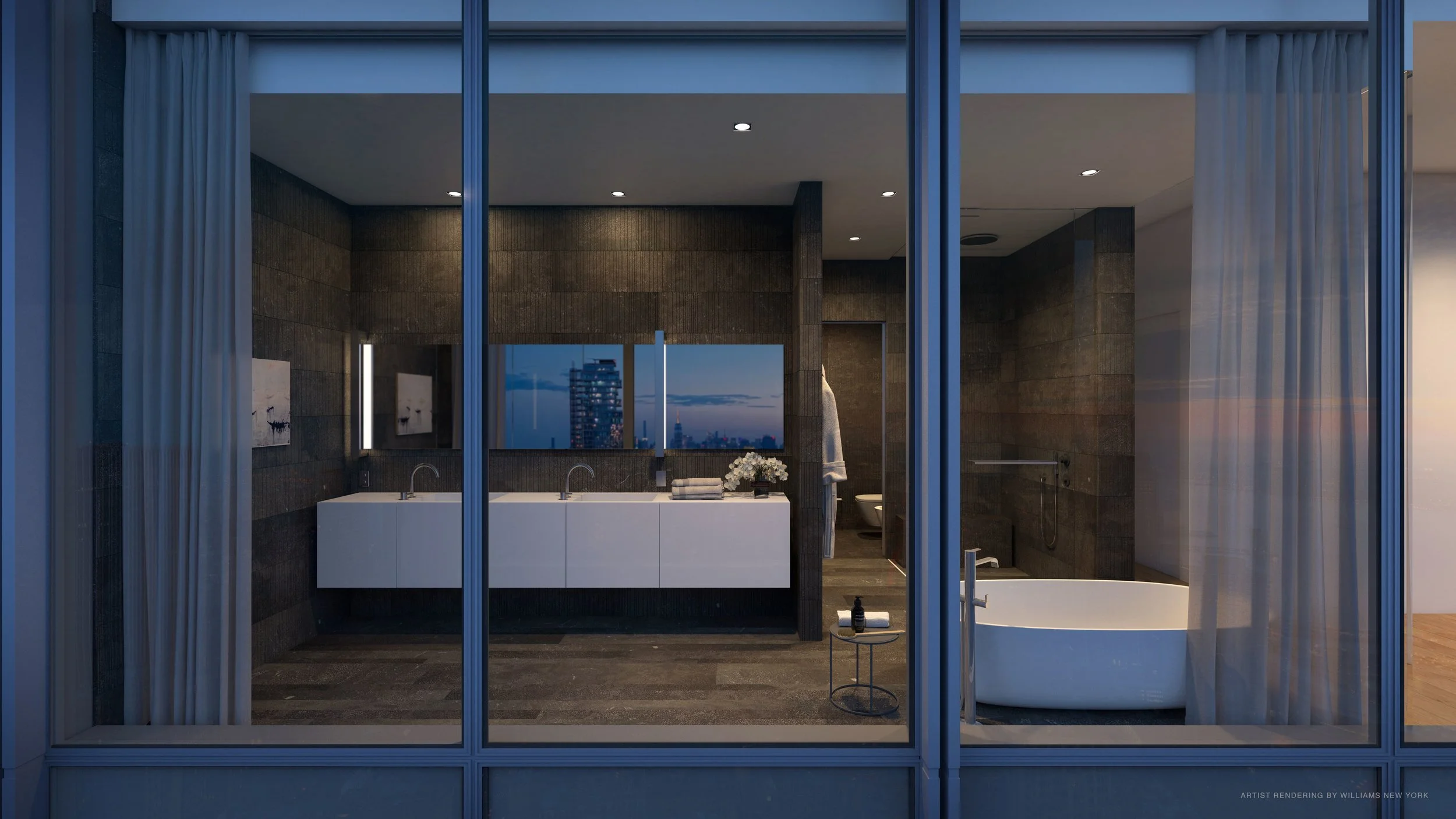 Marble Bathrooms With A View