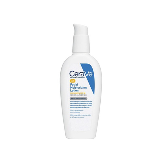  The CeraVe Facial Moisturizing Lotion AM is recommended by dermatologists:     