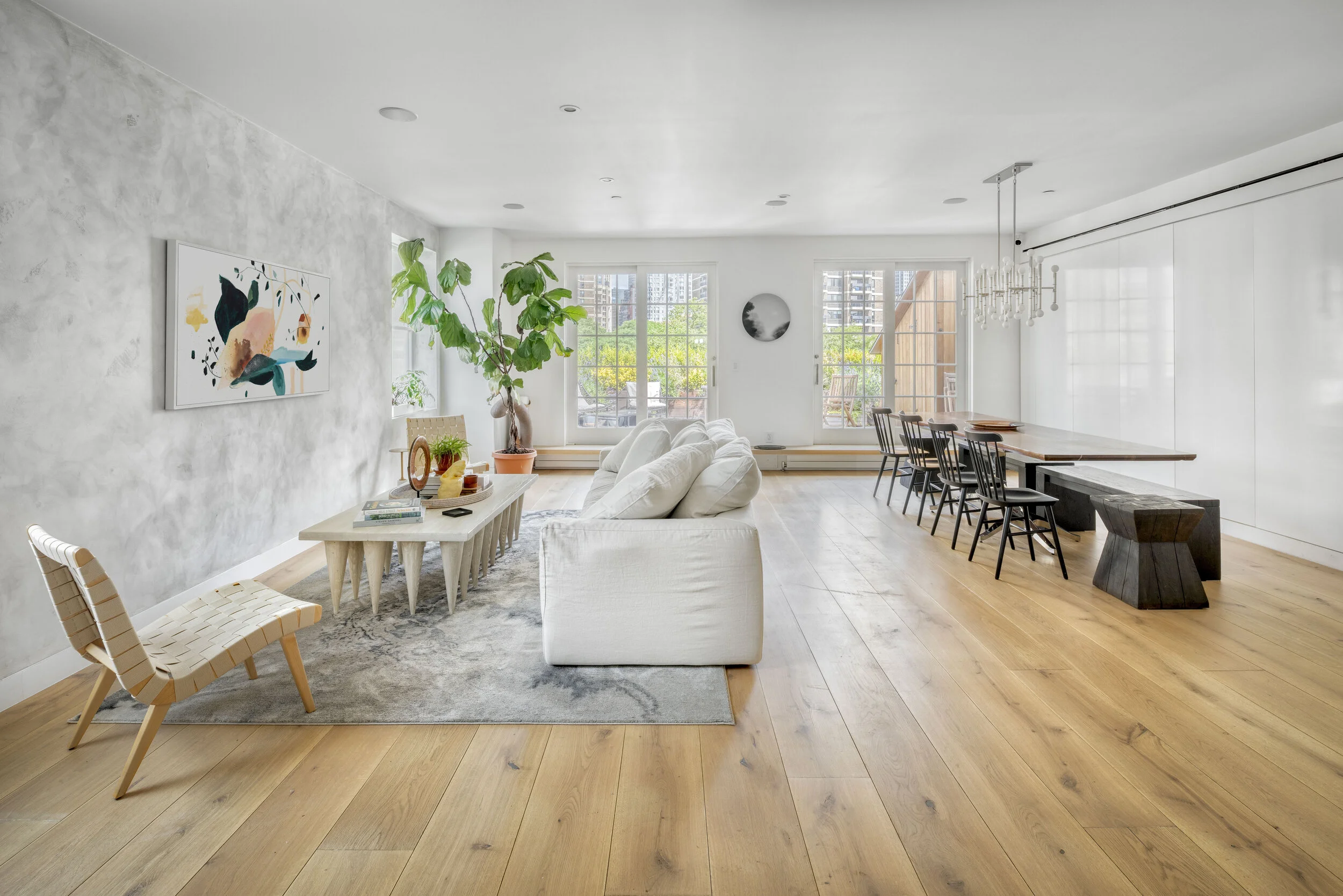 NEW YORK, NY - June 26, 2020: Main living area of 130 Beekman #5A. CREDIT: Katherine Marks. 
