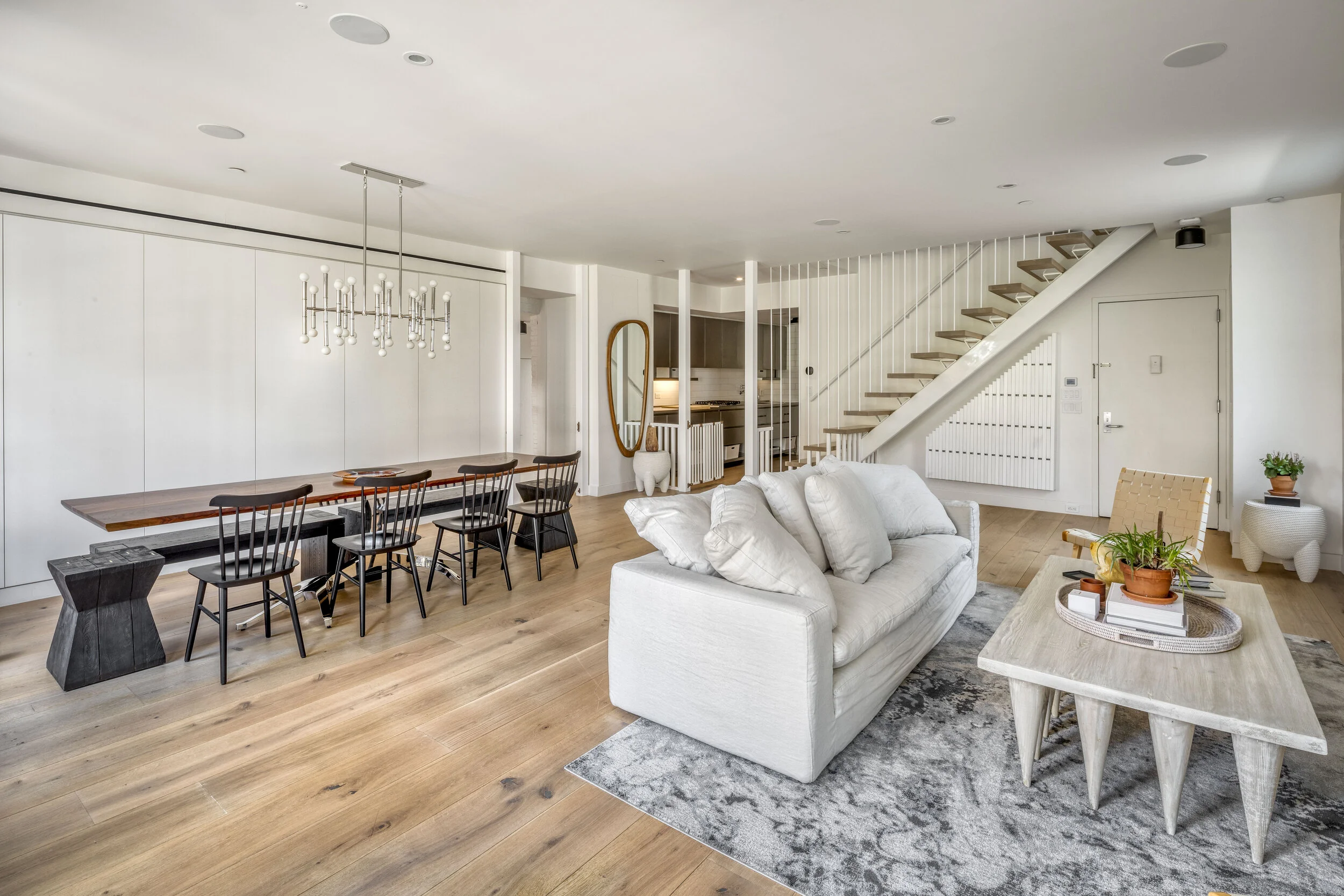  NEW YORK, NY - June 26, 2020: Main living area of 130 Beekman #5A. CREDIT: Katherine Marks. 