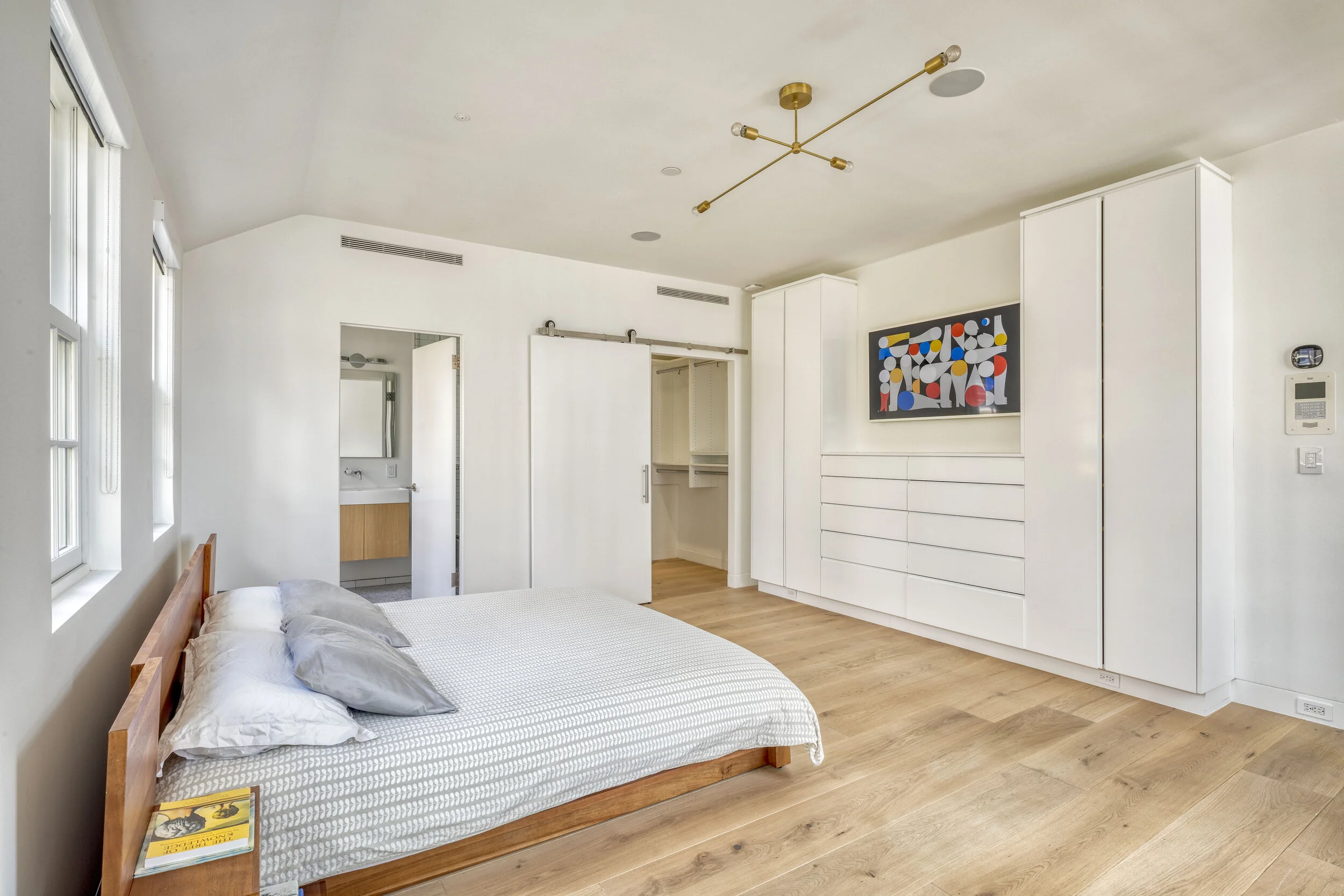  NEW YORK, NY - June 26, 2020: Upper level master bedroom of 130 Beekman #5A. CREDIT: Katherine Marks. 