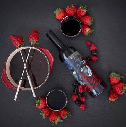  Looking for a fun Valentine’s Day activity to spruce up quarantine life? Purchase&nbsp; individual chocolate fondue kits &nbsp;(Amazon $15.59) to pair chocolate strawberries&nbsp; with&nbsp;   INTRINSIC’s Red Blend   &nbsp;($25/bottle) .  This blend