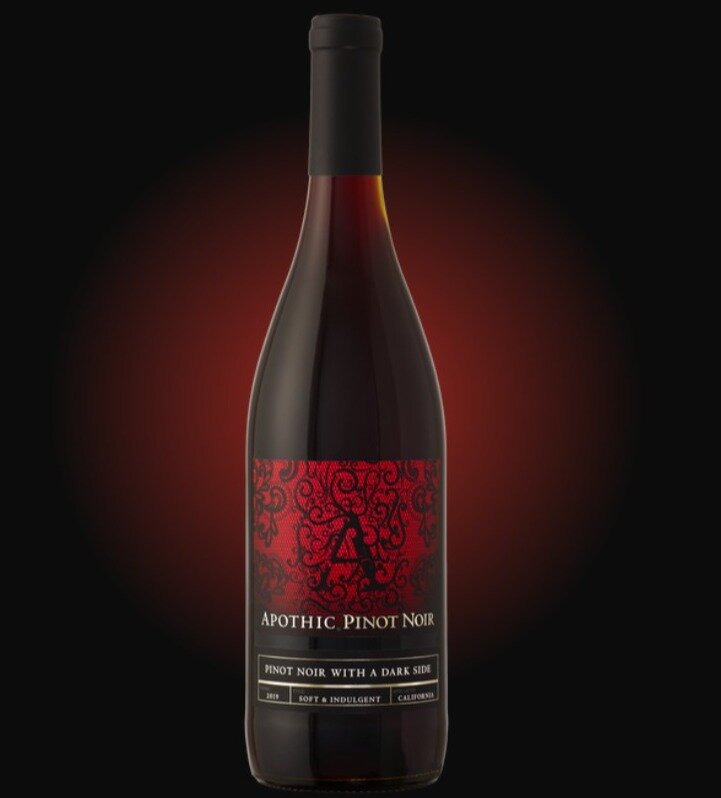    Apothic Pinot Noir     Unveils layers of bright ripe cherry and crushed raspberries, with a dash of red currant. Graciano grapes from Spain were blended into the wine to brighten the acidity and notes of red currant, and with ribbons of caramel an