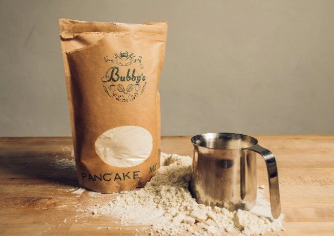   Pancake mix  from iconic NYC brunch spot  Bubby's . The perfect Valentine's Day gift for any foodies, just add eggs and milk to the mix to make Bubby's famous fluffy pancakes at home. Bubby's pancake mix is available for pick up at the restaurant i