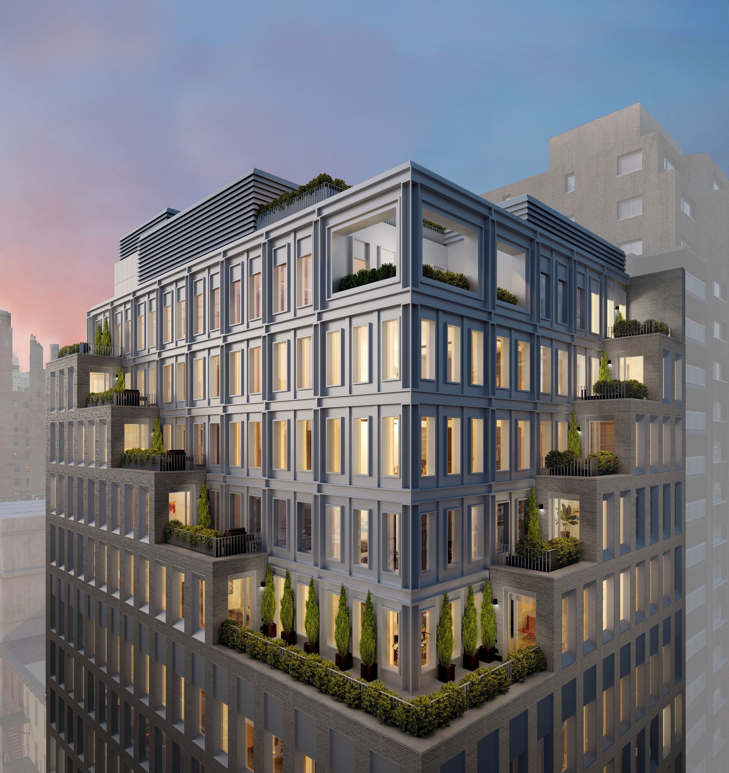   FÖRENA , the new Scandinavia-inspired condominium development designed by Morris Adjmi Architects and located at the intersection of 14th Street and Sixth Avenue, offers&nbsp; residence 8B &nbsp;which boasts&nbsp;513 square feet of exterior space. 