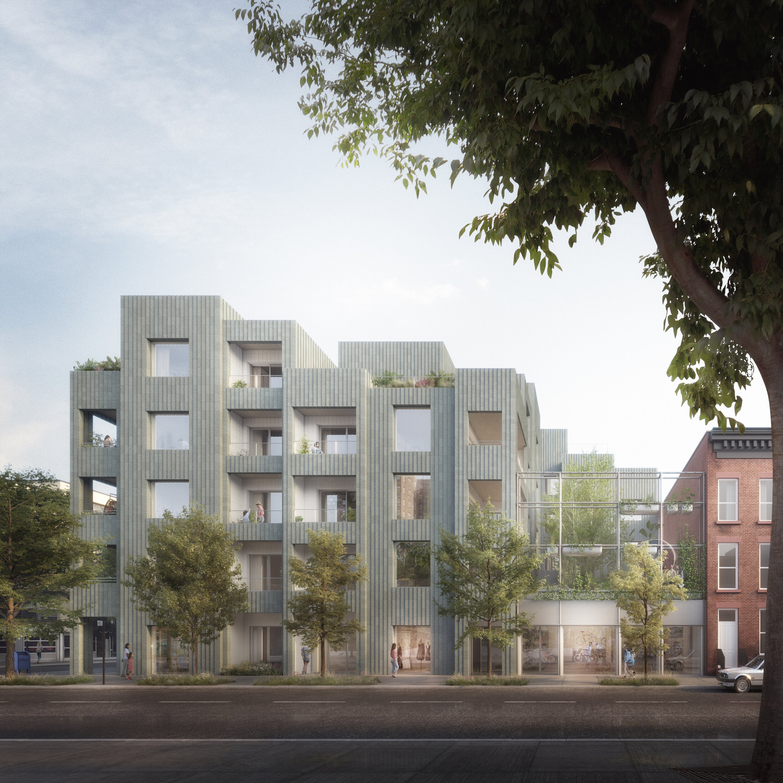  Here is your first look at  450 Warren  in Gowanus, Brooklyn, developed by Brooklyn-based developers  TANKHOUSE  and visionary architects  SO – IL ; it’s a truly unique condominium where residents will experience a novel, (almost experimental,) way 