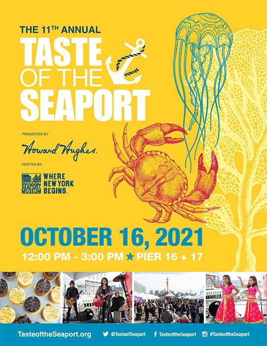 Downtown’s premier food festival,  Taste of the Seaport , will return for the 11th year on October 16th at Pier 16 and 17 in the Seaport District. Over 30 of the best restaurants in Lower Manhattan will come together at Taste of the Seaport to highl
