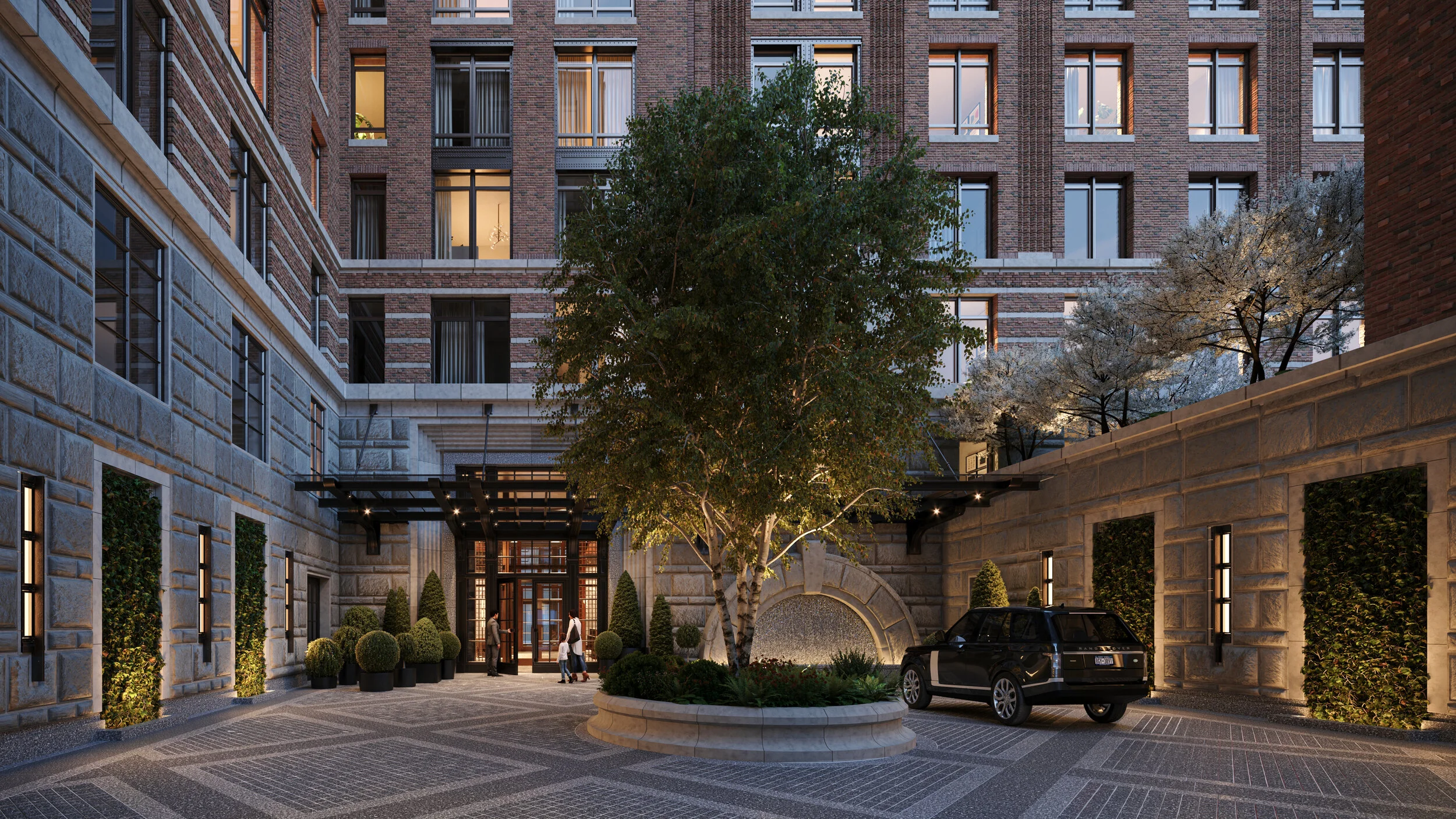  Inspired by West Chelsea’s rich industrial heritage and the neighborhood’s historic architecture, The Cortland’s intricate façade features a mix of limestone, brick and metal detailing and uses over one million hand-made and hand-laid bricks giving 