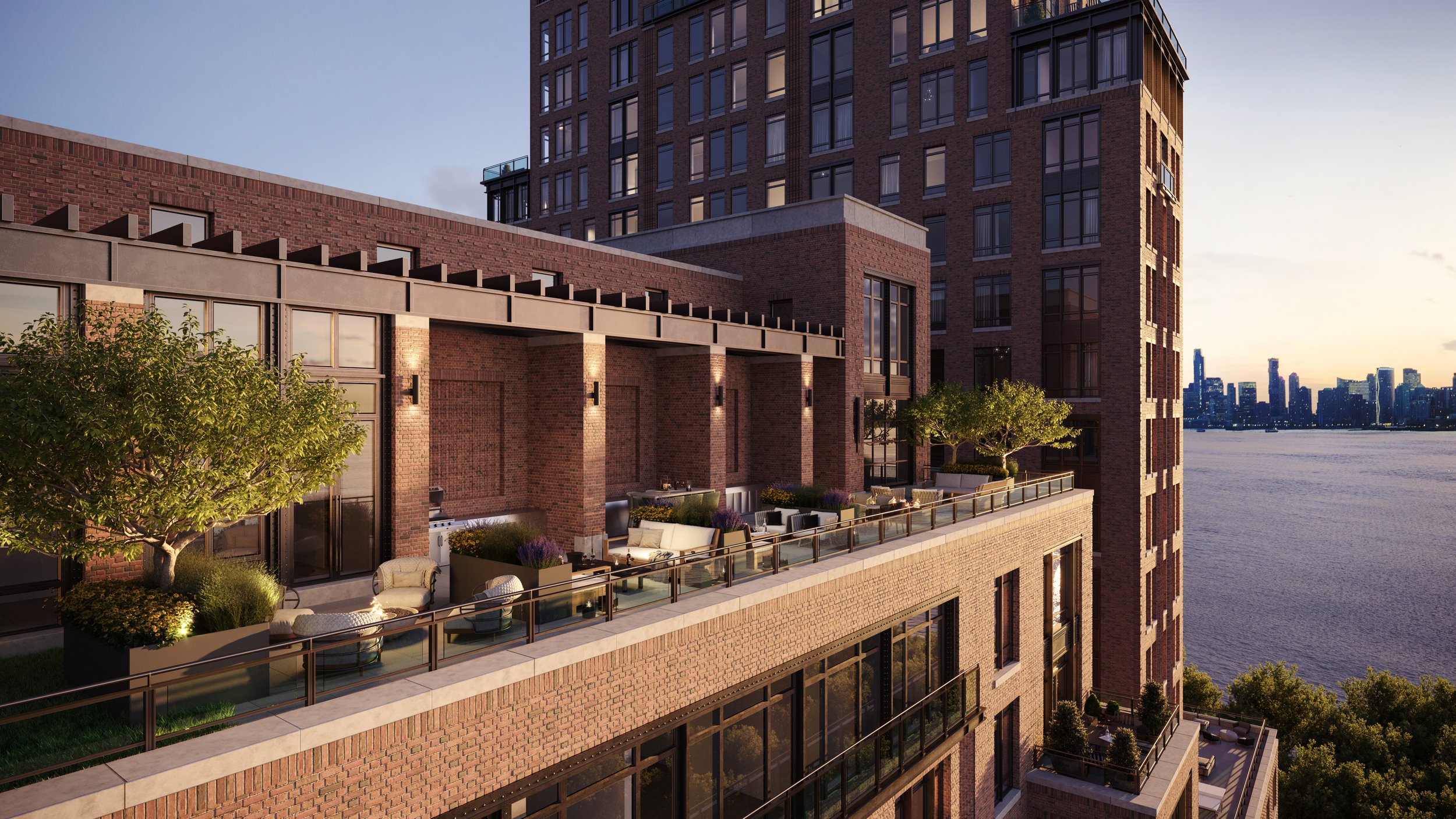  The Cortland’s intricate façade features a mix of limestone, brick, and metal detailing and uses over one million hand-made and hand-laid bricks. "We have drawn on West Chelsea’s historic mix of robust brick and industrial architecture infusing The 