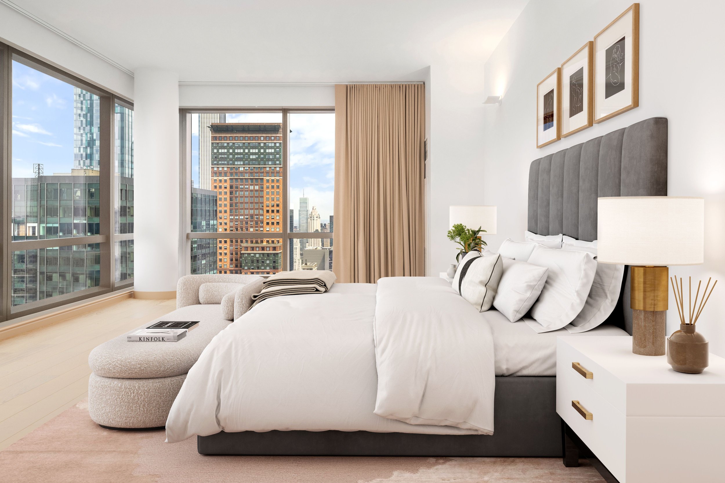  Since its last time on the market, the unit has undergone a complete renovation. With interior design by New York-based architect, Skidmore, Owings &amp; Merrill, Residence 66A is comprised of three-bedroom three-and-a-half bathroom and features hig