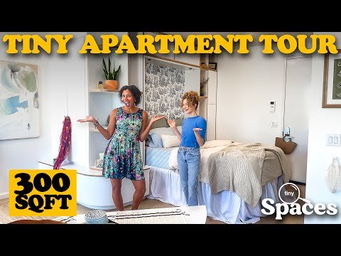 Inside a 300 square foot apartment
