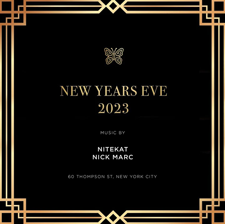 Celebrate NYE 2023 At Butterfly in the SIXTY Soho Hotel