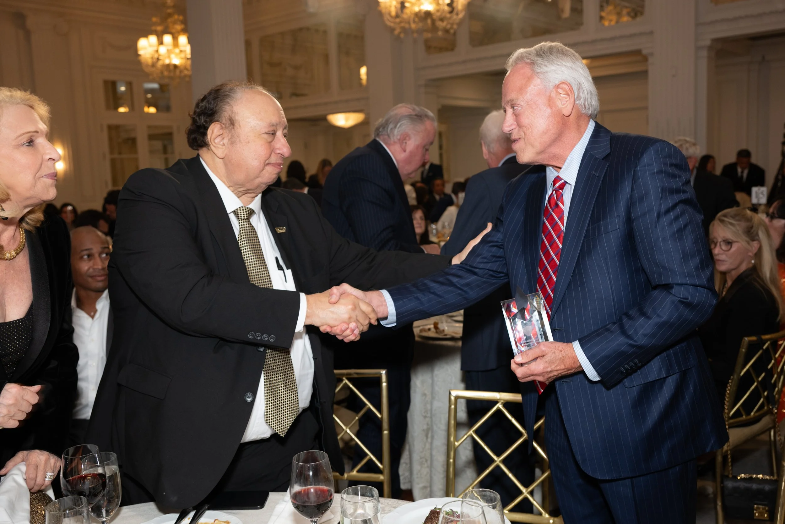 John Catsimatidis and Michael Hershman. Photo Credit  Jillian Nelson