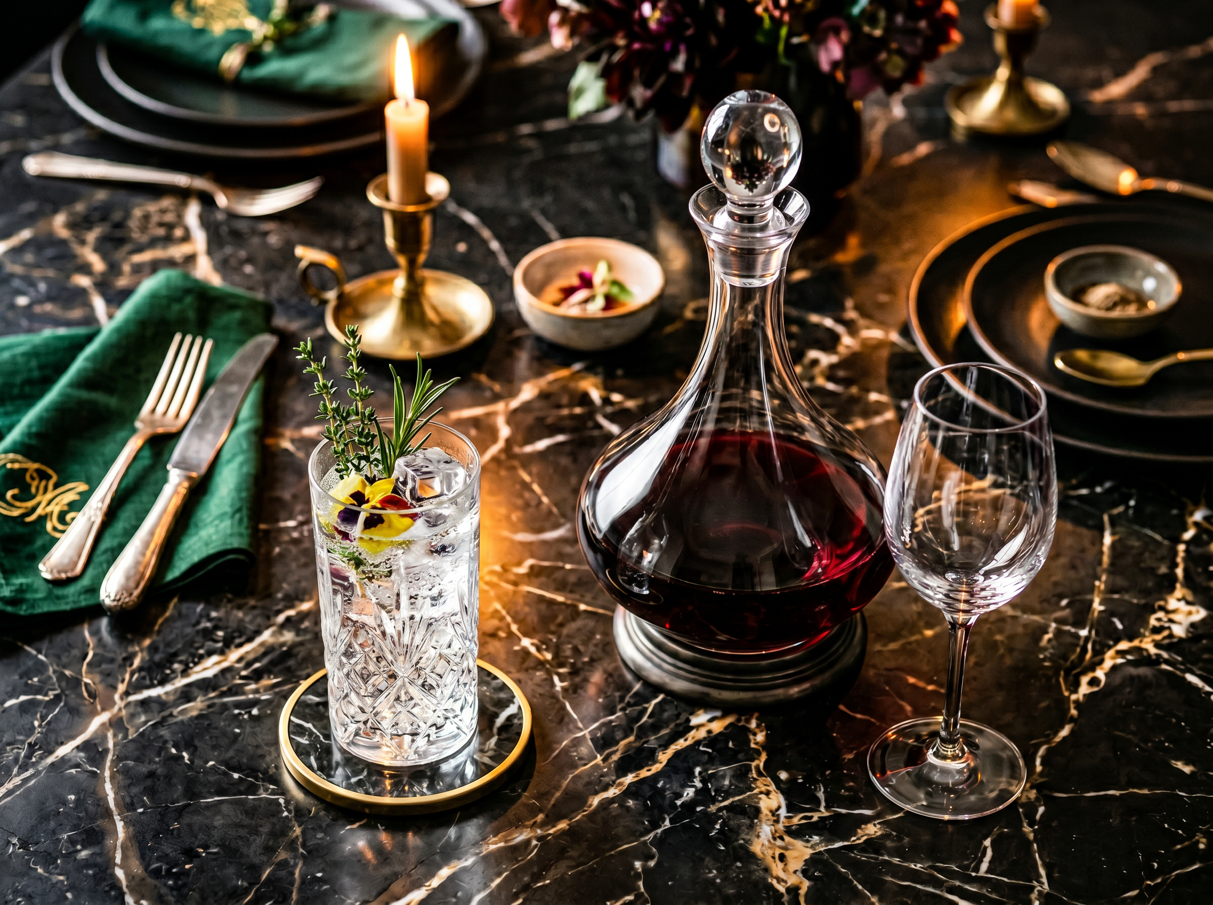 top-down flat lay, luxury dinner table.png